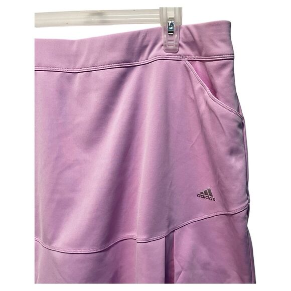 ADIDAS WOMENS PLEATED SKORT SIZE LARGE LAVENDER 3 POCKETS POLYESTER BLEND GOLF - Picture 4 of 11